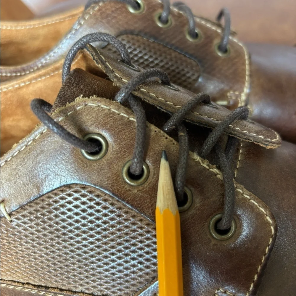 Steve Madden Jagwar Cap Toe Oxford Cognac Brown Leather Preppy Academia  11.5